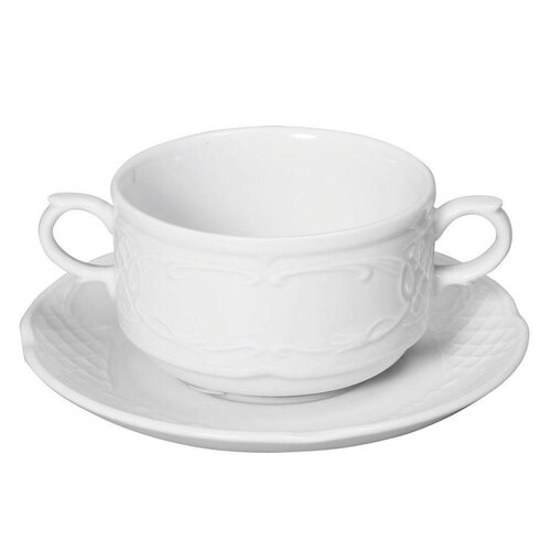 Hendi Soucoupe Flora - Porcelaine Blanche - 158x20mm