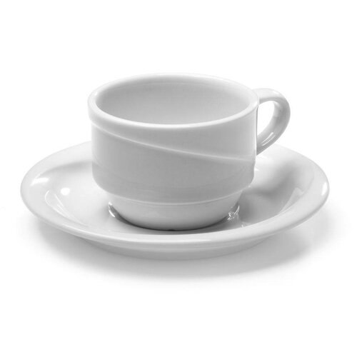 Hendi Tasse à Cappuccino Exclusiv - Porcelaine Blanche - 230ml