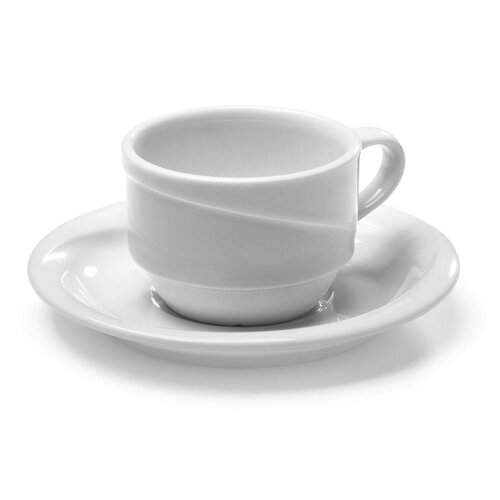 Hendi Tasse à Café Exclusiv - Porcelaine Blanche - 170ml