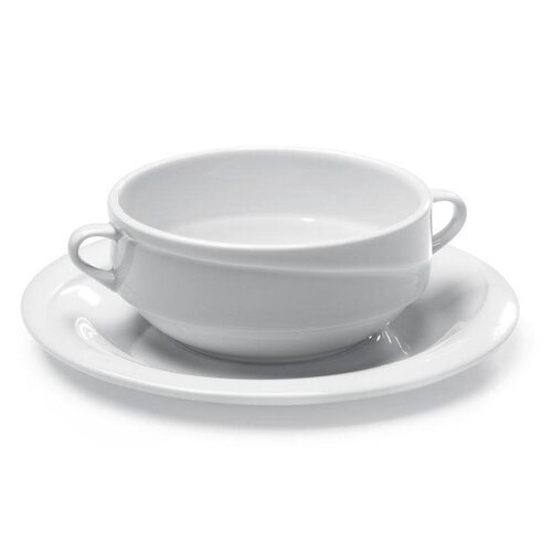 Hendi Soucoupe EXCLUSIV - Porcelaine Blanche - 190x20mm