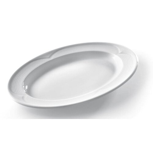 Hendi Plat Ovale Saturn - Porcelaine Blanche - 290x200mm