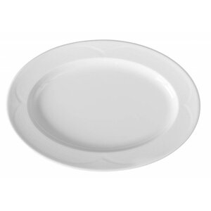Hendi Plat Ovale Saturn - Porcelaine Blanche - 340x240mm