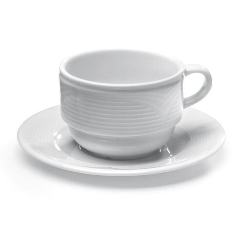 Hendi Tasse à Café Saturn - Porcelaine Blanche - 170ml