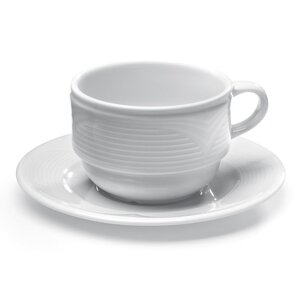 Hendi Soucoupe Saturn - Porcelaine Blanche - 125mm