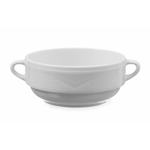 Hendi Bol à Soupe SATURN - Porcelaine Blanche - 380ml - 160x1250x55mm