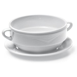 Hendi Soucoupe SATURN - Porcelaine Blanche - 180x20mm