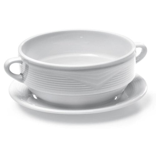 Hendi Soucoupe SATURN - Porcelaine Blanche - 180x20mm