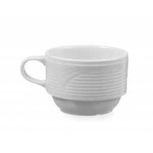 Hendi Tasse à Cappuccino Saturn - Porcelaine Blanche - 230ml