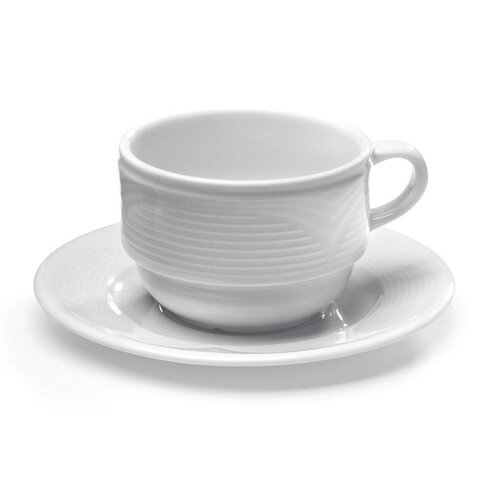 Hendi Tasse à Cappuccino Saturn - Porcelaine Blanche - 230ml