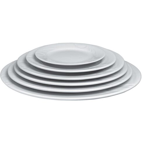 Hendi Assiette Plate KARIZMA - Porcelaine Blanche - Ø200mm