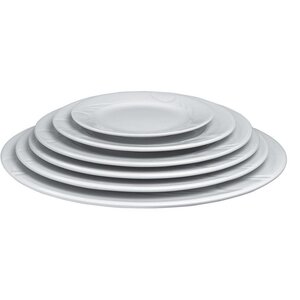 Hendi Assiette Plate KARIZMA - Porcelaine Blanche - Ø240mm