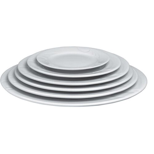 Hendi Assiette Plate KARIZMA - Porcelaine Blanche - Ø240mm
