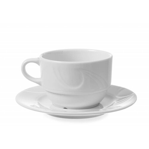 Hendi Tasse à Café Karizma - Porcelaine Blanche - 170ml