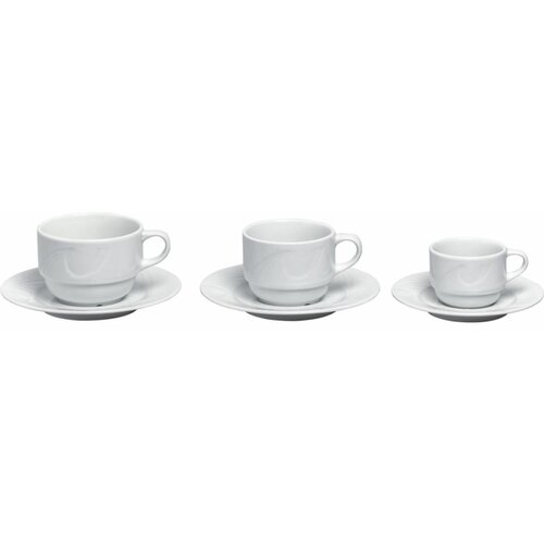 Hendi Tasse à Cappuccino Karizma - Porcelaine Blanche - 230ml