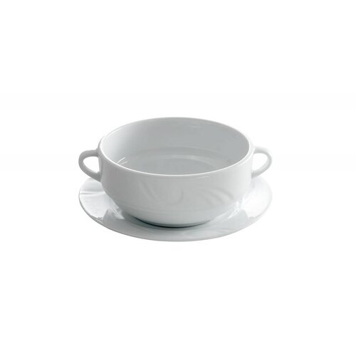 Hendi Bol à Soupe KARIZMA - Porcelaine Blanche - 380ml - 120x155x55mm