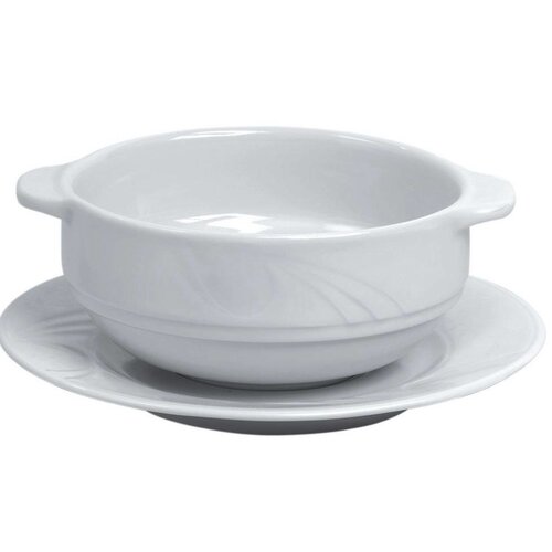 Hendi Bol à Soupe KARIZMA - Porcelaine Blanche - 380ml - 120x155x55mm