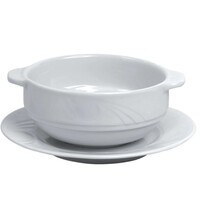 Soucoupe KARIZMA - Porcelaine Blanche - 180x70mm