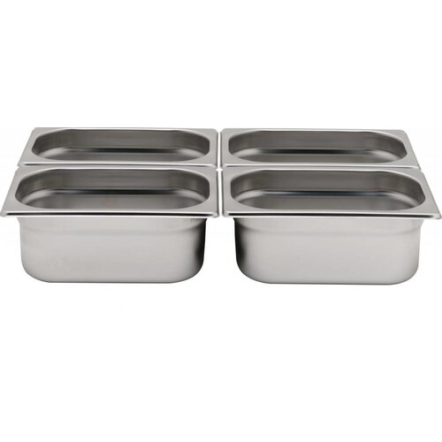 Hendi Bac GN 1/4 Inox - 0,9 Litres - 20(h)mm