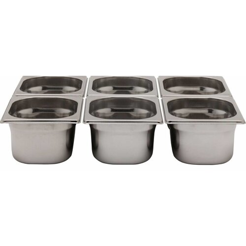 Hendi Bac GN 1/6 Inox - 1 Litre - 65(h)mm