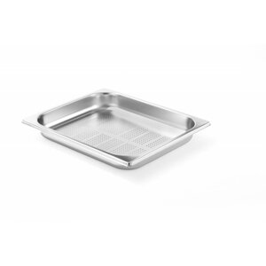 Hendi Bac GN 1/2 Inox Perforé - 2 Litres - 40(h)mm Hendi Bac GN 1/2 Inox Perforé - 2 Litres - 40(h)mm