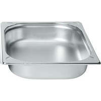 Bac GN 1/2 Inox - Coins Renforcées - 2 Litres - 40(h)mm