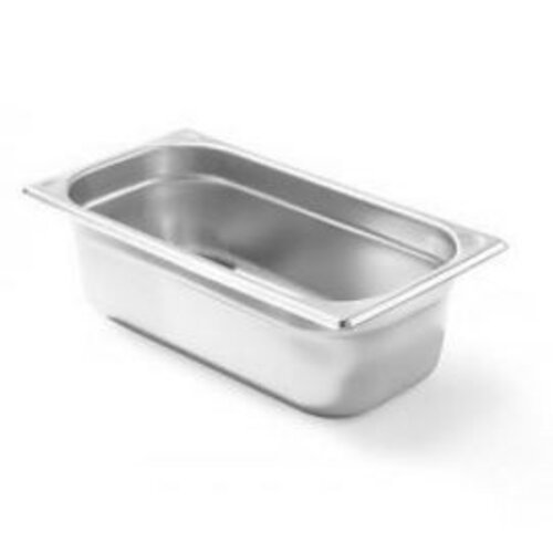 Hendi Bac GN 1/3 Inox - Coins Renforcées - 4 Litres - 100(h)mm