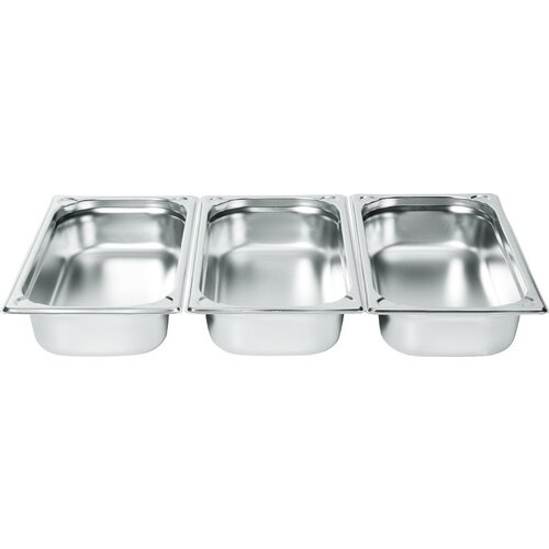 Hendi Bac GN 1/3 Inox - Coins Renforcées - 4 Litres - 100(h)mm