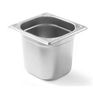 Hendi Bac GN 1/6 Inox - Coins Renforcées - 2,4 Litres- 150(h)mm Hendi Bac GN 1/6 Inox - Coins Renforcées - 2,4 Litres- 150(h)mm