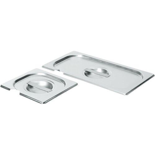Hendi Couvercle GN1/4 Inox - Avec Encoche Louche - Coins Renforcées