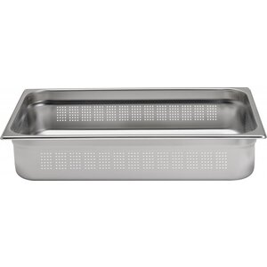 Hendi Bac GN 1/1 Inox Perforé - Bords Lisses - 5 Litres - 40(h)mm Hendi Bac GN 1/1 Inox Perforé - Bords Lisses - 5 Litres - 40(h)mm