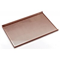 Plateau Perforé Avec 3 Bords - Aluminium Couche Anti-Adhésive - 600x400mm