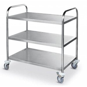 Hendi Chariot de Service Inox - 3 Niveaux - 150kg - 900x590x930(h)mm - PROMOTION XXL!