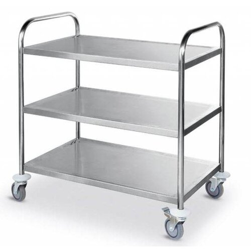 Hendi Chariot de Service Inox - 3 Niveaux - 150kg - 900x590x930(h)mm - PROMOTION XXL!