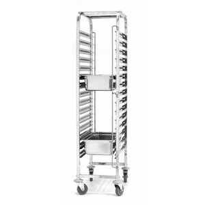 Hendi Chariot Porte-Plateaux Inox - 15 x GN1/1 - 380x550x1735(h)mm
