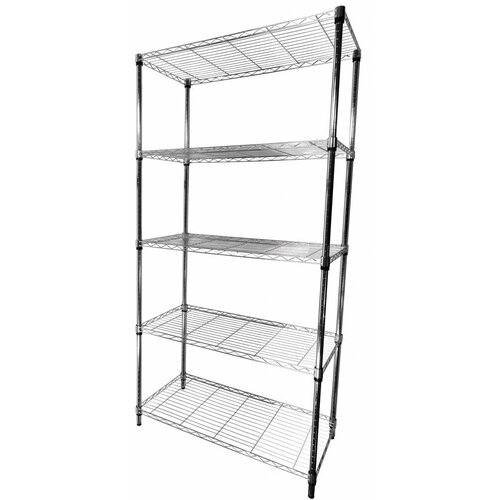 Hendi Rayonnage Chromé 5 Étagères - 910x455x1830(h)mm