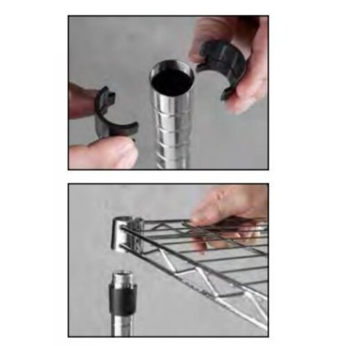 Hendi Rayonnage Chromé 5 Étagères - 910x455x1830(h)mm