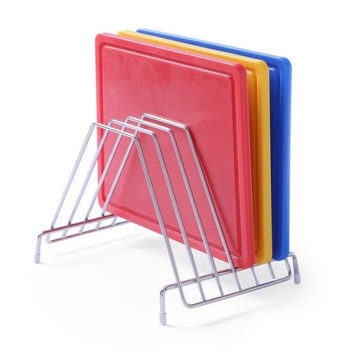 Hendi Support Inox - Pour 6 Planches à Découper - 303x211x205(h)mm