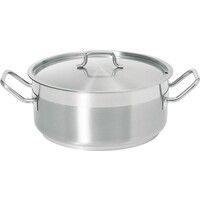 Faitout Inox - Avec Couvercle - Modèle Basse - Disponibles en 5 Tailles