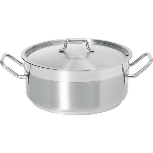 Hendi Faitout Inox - Avec Couvercle - Modèle Basse - Disponibles en 5 Tailles