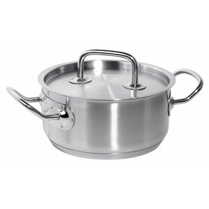 Hendi Marmite Basse Inox - Avec Couvercle - Disponibles en 5 Tailles Hendi Marmite Basse Inox - Avec Couvercle - Disponibles en 5 Tailles