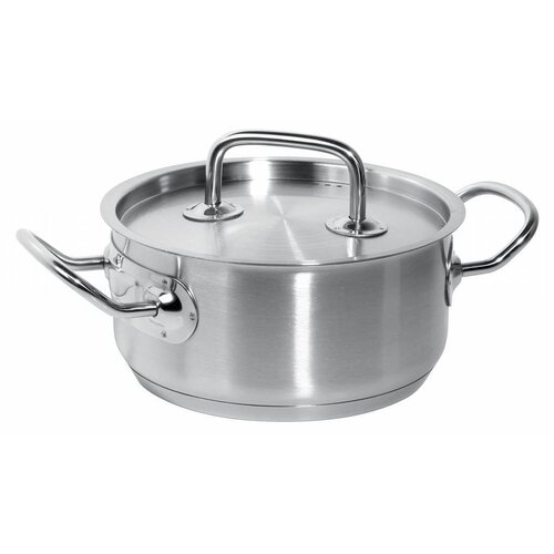 Hendi Marmite Basse Inox - Avec Couvercle - Disponibles en 5 Tailles Hendi Marmite Basse Inox - Avec Couvercle - Disponibles en 5 Tailles
