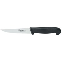 Couteau Universel Inox - Dentelé 100mm - Manche Noir