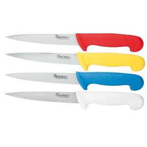Hendi Couteau à Fileter Inox - 150mm - Manche Jaune