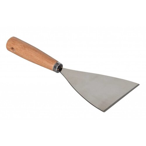 Hendi Racloir Inox - Manche en Bois - 118x100x251(L)mm