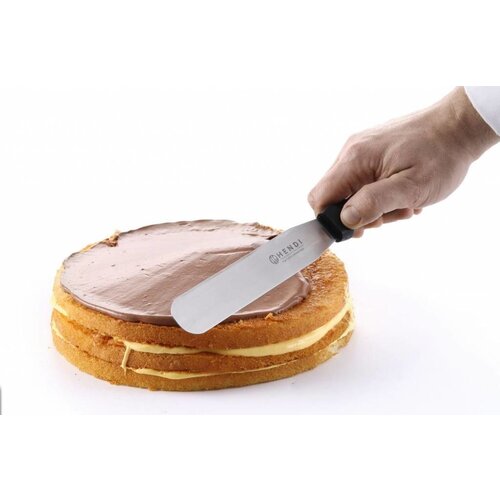 Hendi Spatule Inox - Manche Polypropylène - 110x17mm