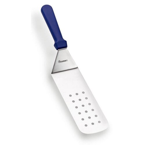 Hendi Spatule Flexible Perforée Inox - Manche Polypropylène - 210x73mm