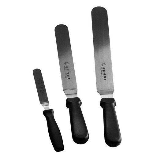 Hendi Spatules à Crêpes Inox - Manche Polypropylène - 110x19mm