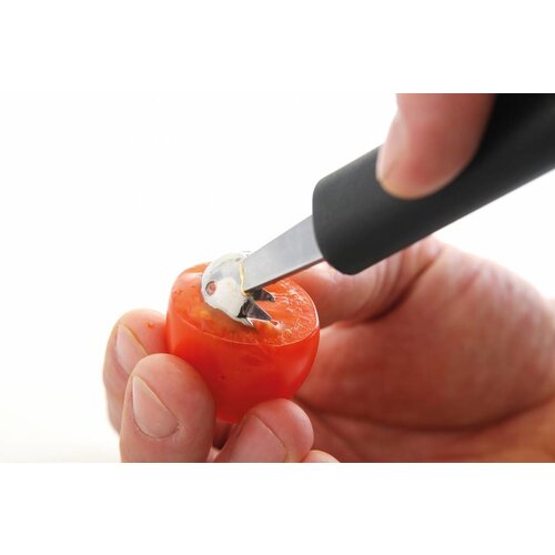 Hendi Cuillère à Melon Dentelée | Inox | 155mm