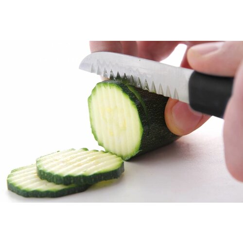 Hendi Couteau de Décoration Inox - Dentelé 90mm - 200mm