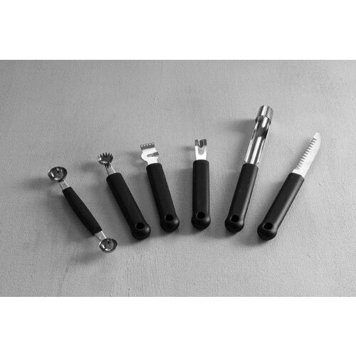 Hendi Trousse Décoration Inox - Manche Polypropylène - 6 pièces